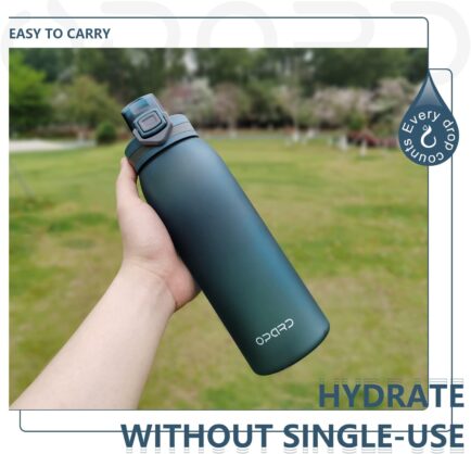 LIMITED TIME DEALS 20% OFF Opard 30oz Sports Water Bottle with Leak Proof Flip Top Lid BPA Free Tritan Reusable Plastic for Gym and Outdoor Visit the Opard Store - Image 2