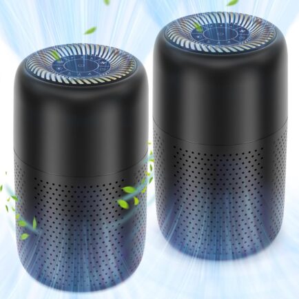 LIMITED TIME DEALS 50% OFF 50WQM8GY Quiet Air Purifier With Night Light 2 Pack  Great Deal